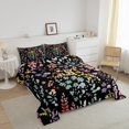 thumbnail image 3 of Erosebridal Colorful Floral King Bedding Set,Cute Boho Flower Comforter Set Rustic Home Decor,Funky Watercolor Wildflower Quilt Bed Set Bohemian Flowers Bed Comforter Set 3Pcs, 3 of 5