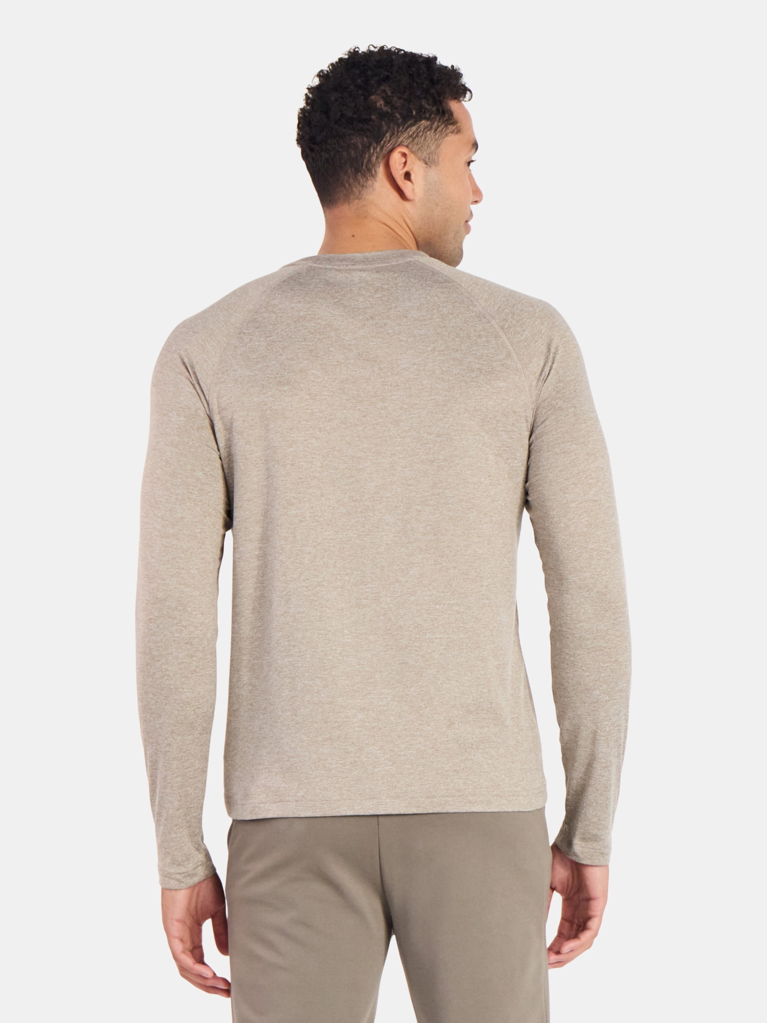 Athletic Works Men's and Big Men's ButterCore Soft Long Sleeve Tee Shirt, Sizes XS-5XL