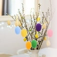 thumbnail image 6 of Eespoir 12 Pack Easter 6cm Flocked Egg Pendants, Fluffy Easter Egg Decor for Tree, Garland, Home Decoration, Holiday Party, Spring Festive(C), 6 of 6