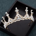 thumbnail image 5 of Decorative Wedding Party Accessory, Ideal for Cake Topping or Hair Adornment Gift Birthday Cake Crown, 5 of 8