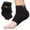 Black, variant on ZenToes Moisturizing Gel Heel Socks, Softening & Repairing Dry Cracked Heels, Open Toe, Gray, 2 Pairs