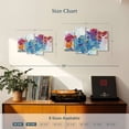 thumbnail image 3 of Elephant Stock What Dreams Look Like Wall Art - Horizontal Multi Panel Canvas - Living Room Wall Decor - Abstract Multi Panel - Blue And Red Decor By Wild Apple Portfolio - 30" x 18", 3 of 4