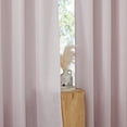 thumbnail image 4 of NICETOWN Blush Pink Curtains for Bedroom, Semi Sheer Thick Linen Drapes Light Filtering Privacy Protection Grommet Living Room Curtain Panels, 55"x90", 2 Panels, 4 of 8