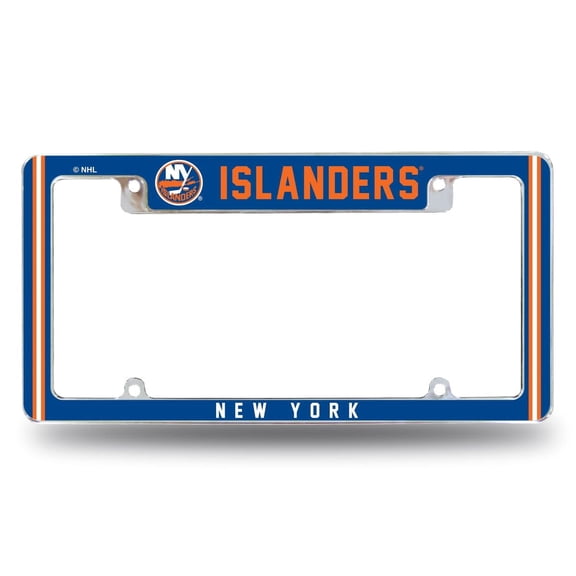 New York Hockey Islanders Chrome Metal License Plate Frame