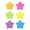 6 Pads, variant on Star Shape Sticky Notes 6 Color Bright Colorful Sticky Pad 75 Sheets/Pad Self-Sticky Note Pads (6 Pads)