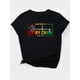 thumbnail image 3 of Camiseta de mujer verano Patrón de Corazón cuello redondo1pc Juneteenth Inspirational Quote T-Shirt, 100% Polyester Knit Fabric, Medium Stretch, Crew Neck, Casual Style, Breaking Every Chain Graphic, 3 of 8