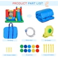 thumbnail image 6 of 6-in-1 Kids Bounce House Inflatable Water Slide with Pool, Water Cannon, Climbing Wall & Basketball Hoop, Inflator Included, Backyard Outdoor Water Park, 6 of 7