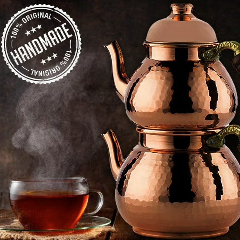 SECHUDO Cast Iron Teapot With Infuser - 33.8oz (1000ml) Enameled Interior, Stovetop Safe Kettle