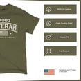 thumbnail image 6 of Proud Veteran T-shirt Veteran's Day Military Honor US Flag Army Air Force RED Friday American Patriot Men's Tee, 6 of 7