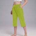 thumbnail image 4 of HaiMao Girl's Capri Jogger Clearance Lounge Sweatpants with Pockets Yoga Workout Green 4 Years, 4 of 8