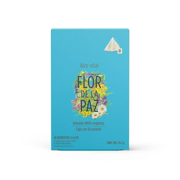Té Flor de la Paz Aire Vital 16 sobres
