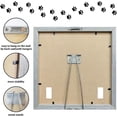 thumbnail image 3 of Pet Memorial Picture Frame 9x9 inch You Were My Favorite Hello and Hardest Goodbye Pet Picture Frames with Photo Clip Collar Holder Wood Memorial Gifts Frame for Loss of Dog Cat Pet Gray, 3 of 9