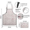 thumbnail image 7 of Red Christmas Tree Pattern Apron-Garden Aprons for Women with Pockets-Cotton Linen Waterproof Kitchen Cooking Gardening Aprons Adjustable for Kitchen,Cooking,BBQ and Salon 33"x27", 7 of 7