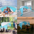 thumbnail image 2 of Zimtown Beach Tent UPF 50+ Sun Shelter Silver Coating Canopy with Extended Lightweight Porch Tent for Beach Sun Shade Fishing Hiking 7.87x5.9ft, 2 of 7