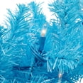 thumbnail image 4 of Northlight Pre-Lit Artificial Pine Christmas Garland - 9' - Sky Blue - Clear Lights, 4 of 7