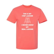 This Is My Step ladder Sarcastic Humor Graphic Novelty Funny Tall T Shirt