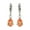 Orange, variant on Colored Artificial Diamond Dangle Earrings for Women Silver Plated Crystal Rhinestone Birthstone Drop Dangling Teardrop Earring, Wedding Party Daily Jewelry Gift for Women, Blue