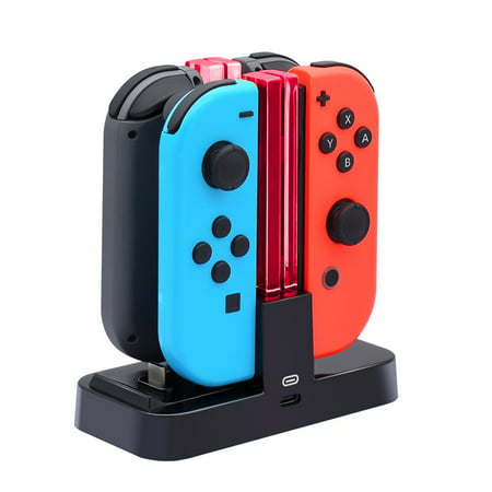 TSV Controller Charger for Nintendo Switch, Charging Dock Stand Station for Switch Joy-con and Pro Controller with Charging