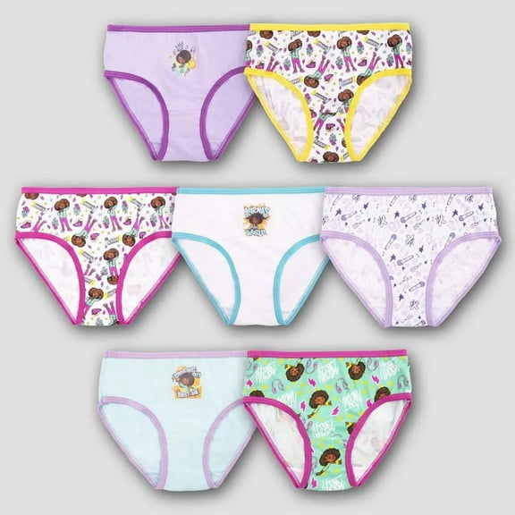 Karma's World Girls' 7pk Briefs Underwear Panties 100% Cotton