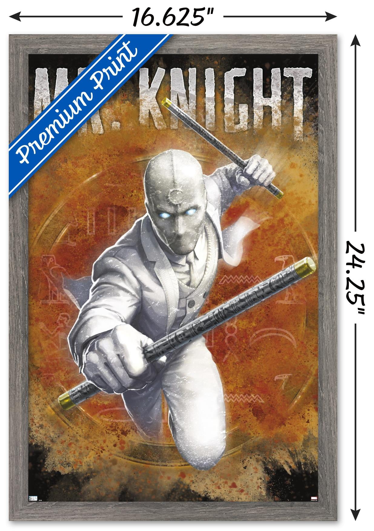 Marvel Moon Knight - Mr. Knight Wall Poster, 14.725" x 22.375" Framed