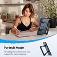 thumbnail image 4 of Fintie Shockproof Case for iPad (A16) 11th Generation 11 Inch (2025), iPad 10th Gen 10.9 Inch (2022) - [Built-in Pencil Holder] Slim Frosted Protective Cover with Multi-Angle Kickstand (Black), 4 of 9