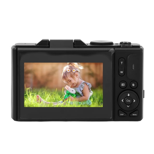 Cámara Digital 4K 64MP, Cámara Digital Compacta Con Enfoque Automático Y Zoom UHD 18X Con Pantalla Abatible De 3 Pulgadas, Cámara De Video Vlogging, Cámara De Viaje Con Un