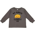 thumbnail image 3 of Inktastic My Auntie Loves Me with Taco Illustration Boys or Girls Long Sleeve Toddler T-Shirt, 3 of 5