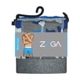 thumbnail image 2 of Bóxer Zaga para Hombre, Largo Double Brush 3 Piezas Azul Talla G, 2 of 4