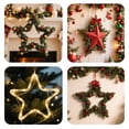 thumbnail image 3 of Star Shape Wire Wreath Form, Metal Floral Hoop for DIY Wreath, Dream Catcher & Macrame Wall Hanging, Lightweight Frame for Wedding, Christmas, Home Door, Window and Wall Decor,Silver-2, 3 of 4