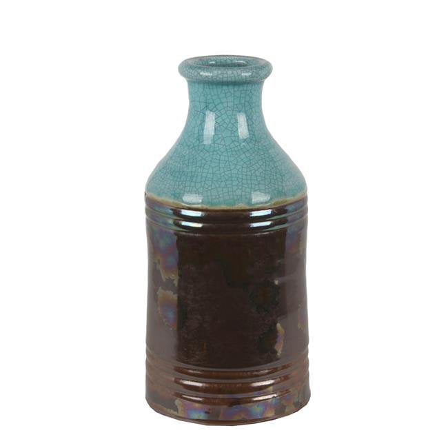 Turquoise Drip Ceramic Vase - Walmart 