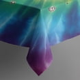 thumbnail image 3 of Colorful Tie Dye Mandala Pattern Rectangle Tablecloth 60"x84",Waterproof Polyester Rectangle Table Cloth, Wipeable Spillproof Polyester Tablecloth for Dining, Camping, Indoor and Outdoor, 3 of 5