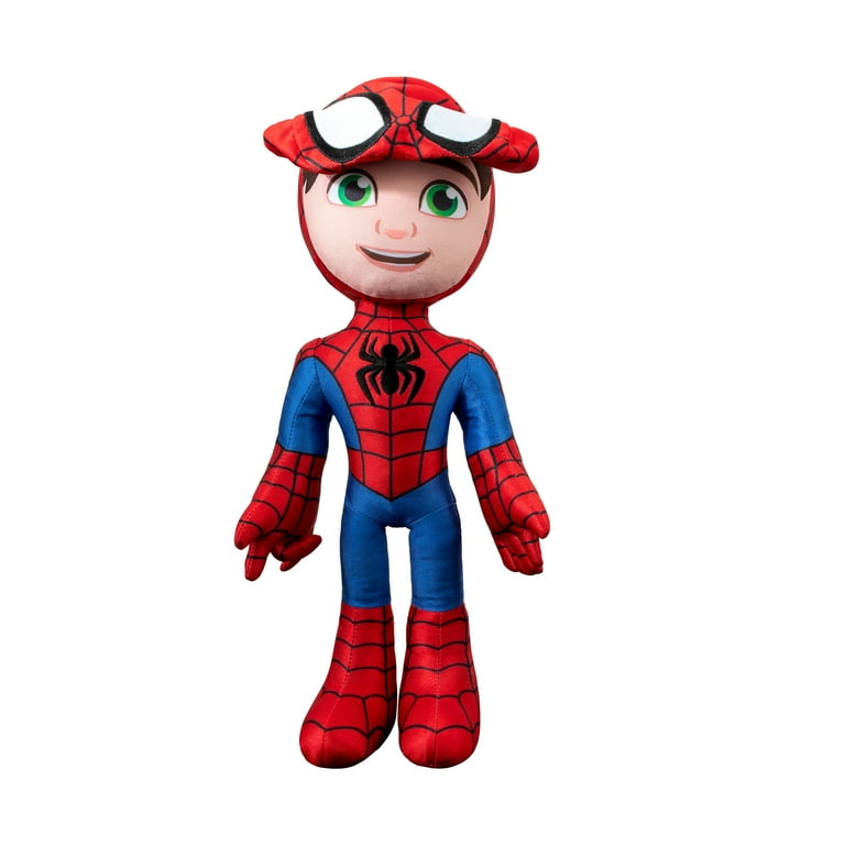  Marvel Spidey and His Amazing Friends - Feature Plush Spidey  Secret Hero Reveal - 12” Plush with Sounds - Toys for Kids Ages 3 + -  Superhero Toys for Kids 3 and Up : Toys & Games