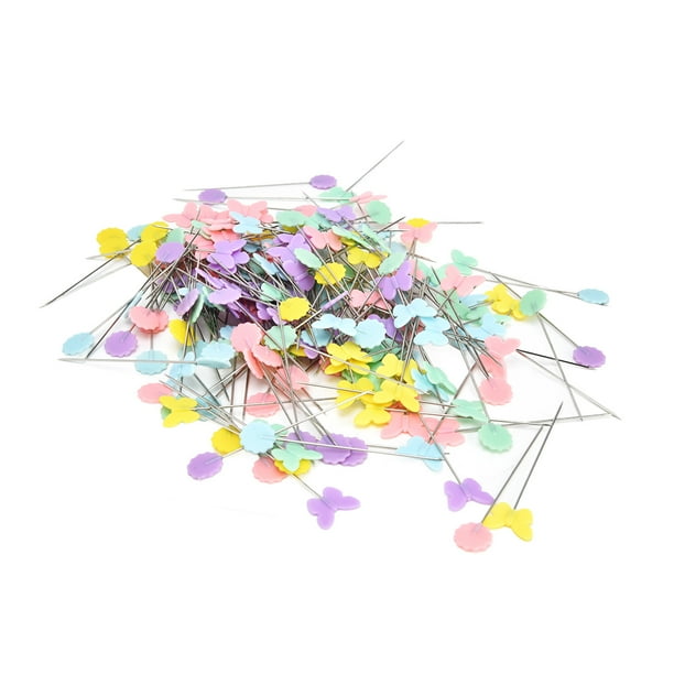 Alfileres Con Cabeza De Botón De Flor NikouMX 200 Piezas Alfileres De Costura Para Bricolaje