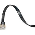 thumbnail image 2 of 5-Pack 30FT Cat7 Flat Ethernet Cable U/FTP Shielded Gold-Plated RJ45 Copper Network Patch Cord – 10 Gigabit High-Speed LAN Cable (Black), 2 of 5