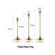 thumbnail image 2 of Candelabros para velas cónicas, juego de 6 candelabros de latón dorado, candelabro decorativo moderno vintage para el hogar, boda, chimenea, mesa, fiesta, cumpleaños, 2 of 5