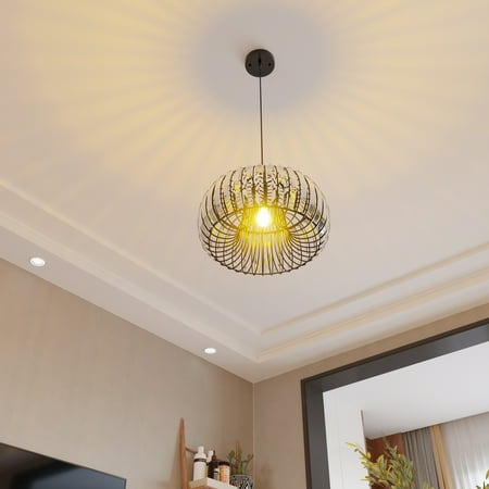 

KUIKUI Modern Oblate Crystal Chandelier Ceiling Light 1 light，Timeless Pumpkin Pendant light for Living Room Bedroom Kitchen Dining Room Hallway