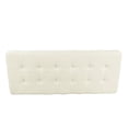 thumbnail image 4 of HomePop Tufted Modern Metal and Woven Fabric Bench in Cream/Matte Black, 4 of 10