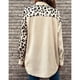 thumbnail image 3 of Abrigo informal de manga larga sin capucha para mujer, chaqueta de longitud media con estampado de leopardo, 3 of 7