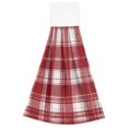 thumbnail image 7 of Dailycode Kitchen Wash Cloths with Hanging Loops Absorbent Absorbent Quick Drying Hand Towels, 2 Pack, Red and White Plaid, 7 of 7