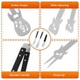 thumbnail image 6 of 3 Pcs BBQ Set Stainless Steel Grill Kit with Wood Handle Multifunctional Barbecue Tool Kit Grill Accessory for Grilling Lover Outdoor Camping Party, 6 of 10