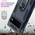 thumbnail image 5 of CoverON for Google Pixel 6 Ring Case, Kickstand Rugged Phone Cover Magnetic Car Mount Compatible - Navy Blue, 5 of 10