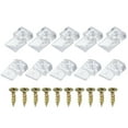 thumbnail image 1 of Unique Bargains Glass Retainer Clips, 20 Packs Cabinet Glass Clips Mirror Holder Clips for Fixing 4mm Glass Cabinet Doors, 1 of 6