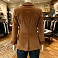 thumbnail image 6 of Tqcoqu Women's Casual Corduroy Blazer,Notched Lapel Button Front Jacket,Long Sleeve Jackets Coat Business Blazers,Brown-a Women's S-XXL, 6 of 6