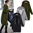 thumbnail image 2 of Women'S Sweater Hooded Thickened Velvet Medium-Length Loose Fashion Versatile Tops Yangqi Coat Autumn And Winter, 2 of 2