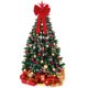 thumbnail image 4 of Adornos navideños, lazo navideño de franela roja., 4 of 5