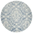 thumbnail image 2 of SAFAVIEH Blossom Kestrel Geometric Wool Area Rug, Blue/Ivory, 4' x 4' Round, 2 of 6