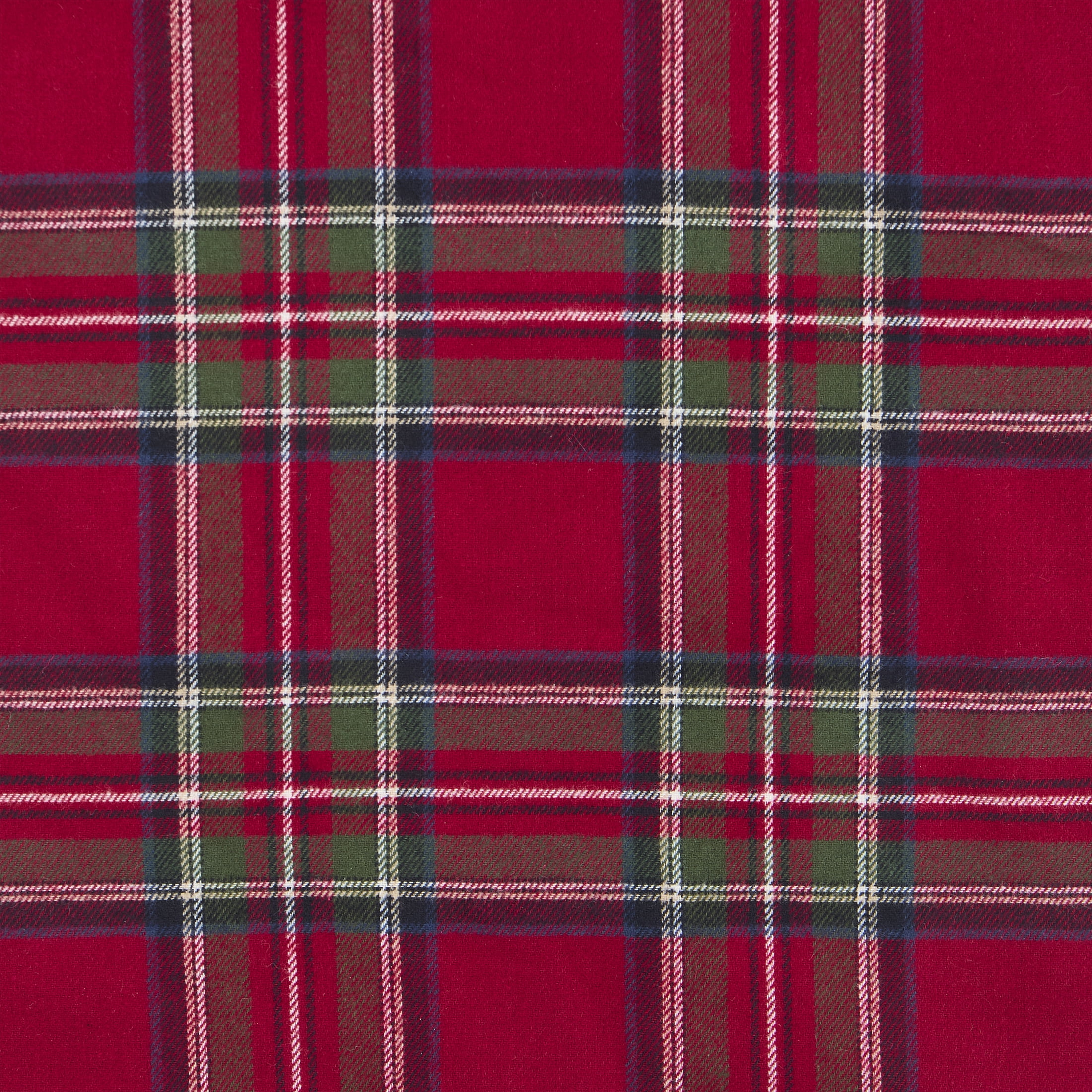My Texas House Angie Red Plaid Christmas Tree Skirt, 60"