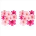 thumbnail image 1 of 18X Juego de Flores de Abanico de Papel Rosa, Decoraciones para Fiestas, Abanicos de Papel, Pompones Florales y Guirnaldas para Bodas, Cumpleaños, 1 of 7