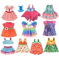 thumbnail image 1 of Set de ropa para muñecas ebuddy Fashion de 10 a 14.5 pulgadas, 10 juegos, 1 of 8