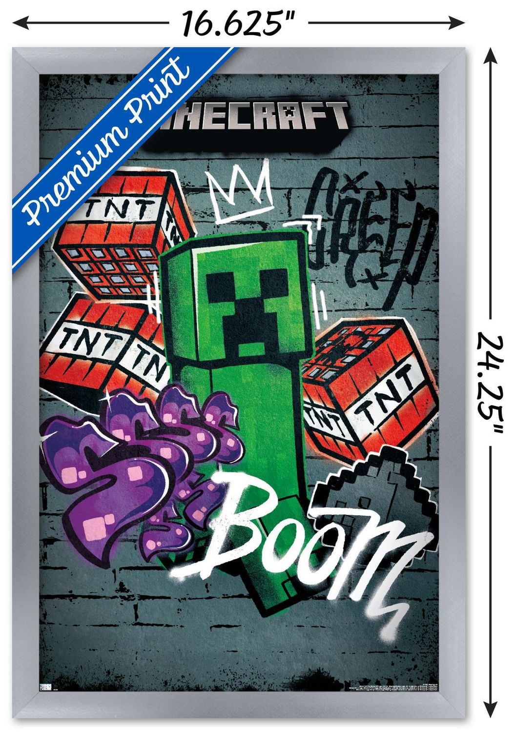 Minecraft - Creeper Do Not Enter Wall Poster, 22.375" x 34"